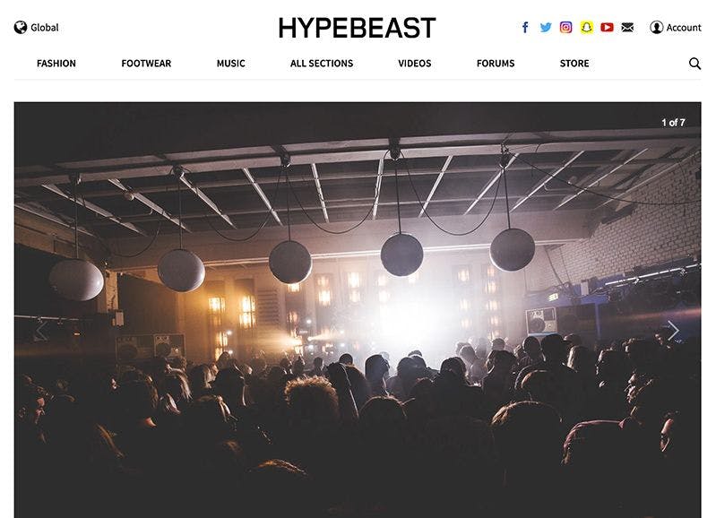 Image for Hypebeast publicity item