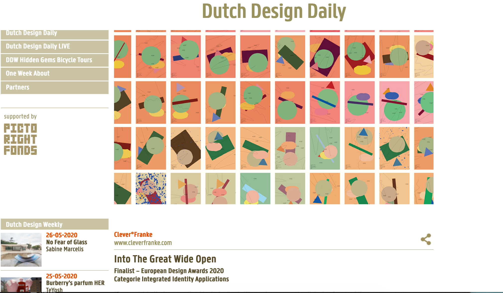 Image for Dutch Design Daily publicity item