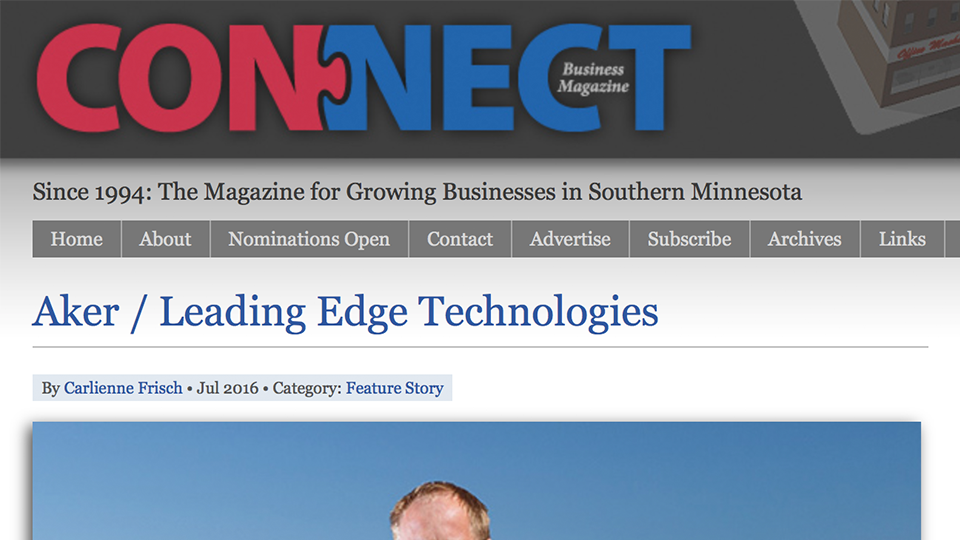 Image for Connect Business Magazine publicity item