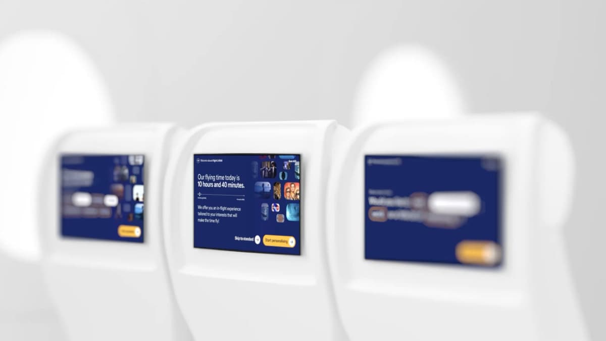 Graphic user interface for an airline | CLEVERºFRANKE